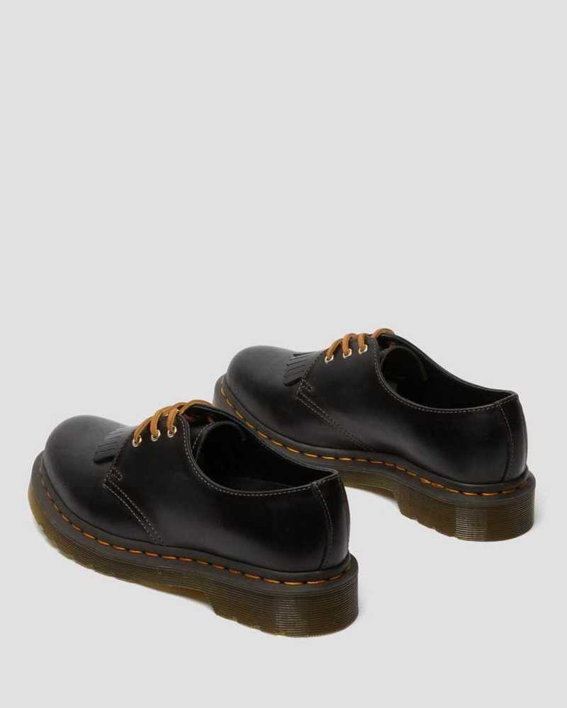 Dr Martens 1461 Abruzzo Leather Oxford Shoes Black | 04GLASUFK