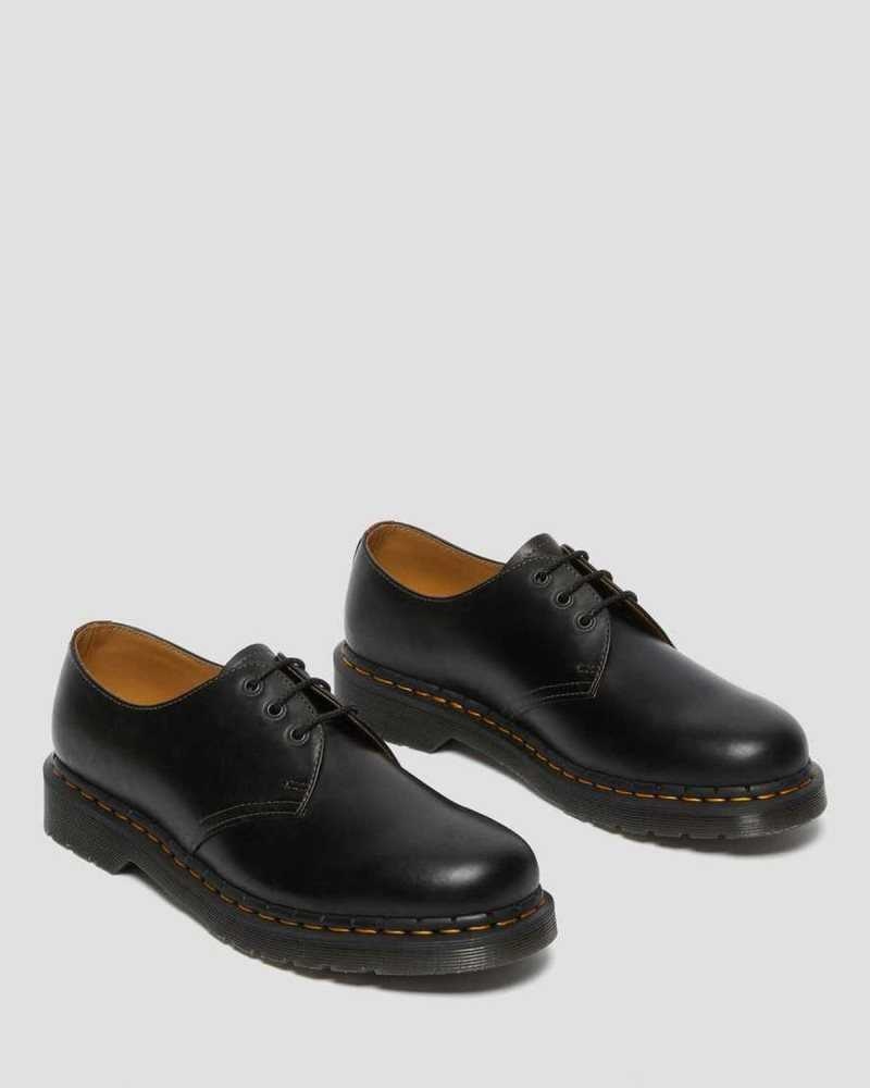 Dr Martens 1461 Abruzzo Leather Oxford Shoes Black / Brown | 95YTSGIQE