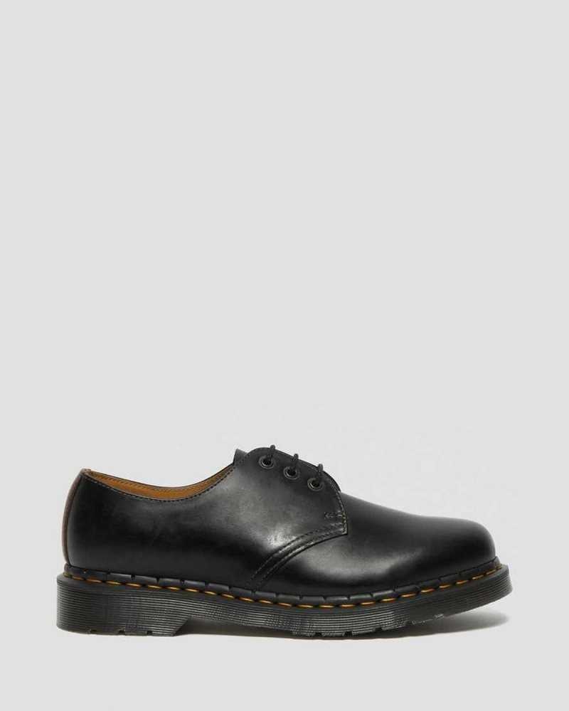 Dr Martens 1461 Abruzzo Leather Oxford Shoes Black / Brown | 95YTSGIQE