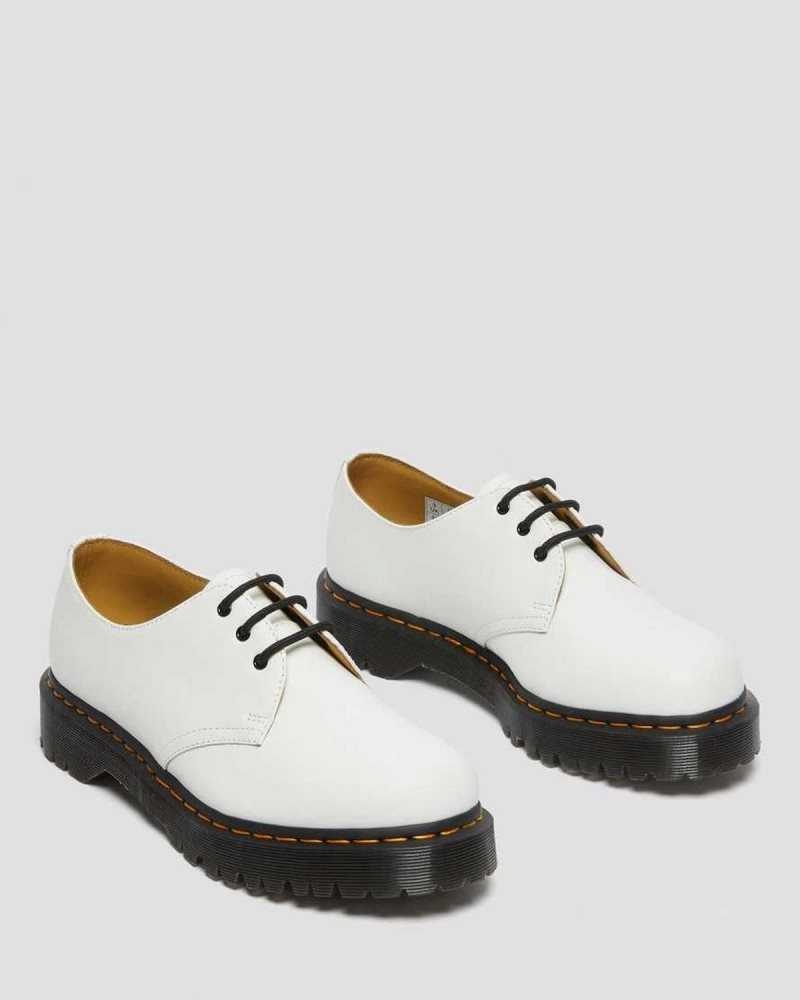 Dr Martens 1461 Bex Smooth Leather Oxford Shoes White | 15HUCNFZO