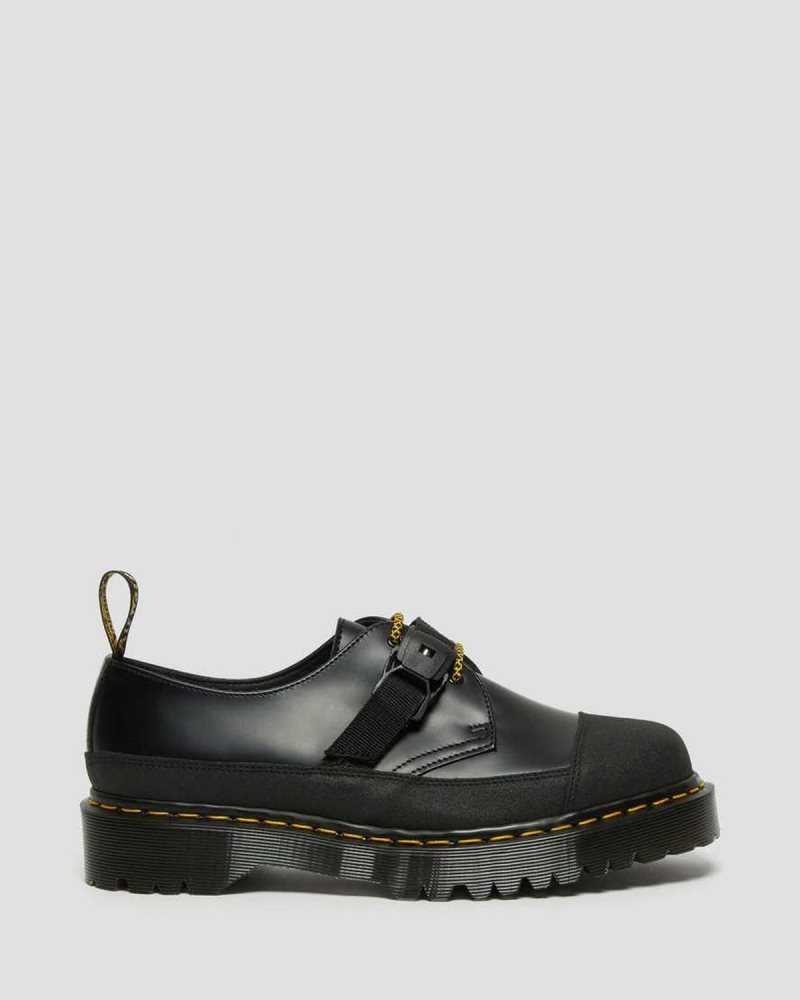 Dr Martens 1461 Bex Tech Smooth Leather Oxford Shoes Black | 17AUECSBY