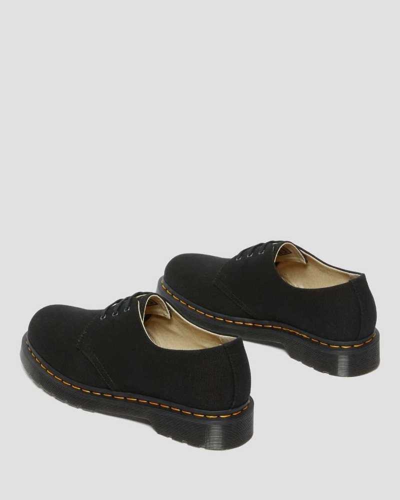 Dr Martens 1461 Canvas Oxford Shoes Black | 84SMOELFX