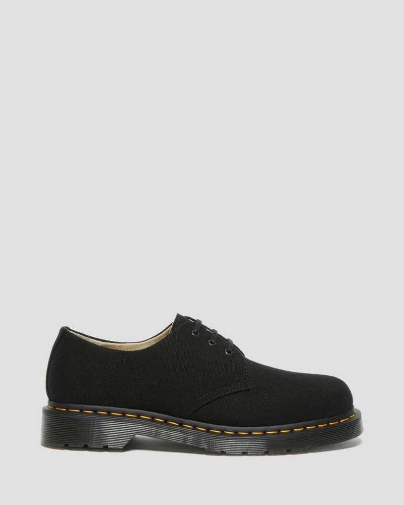 Dr Martens 1461 Canvas Oxford Shoes Black | 84SMOELFX