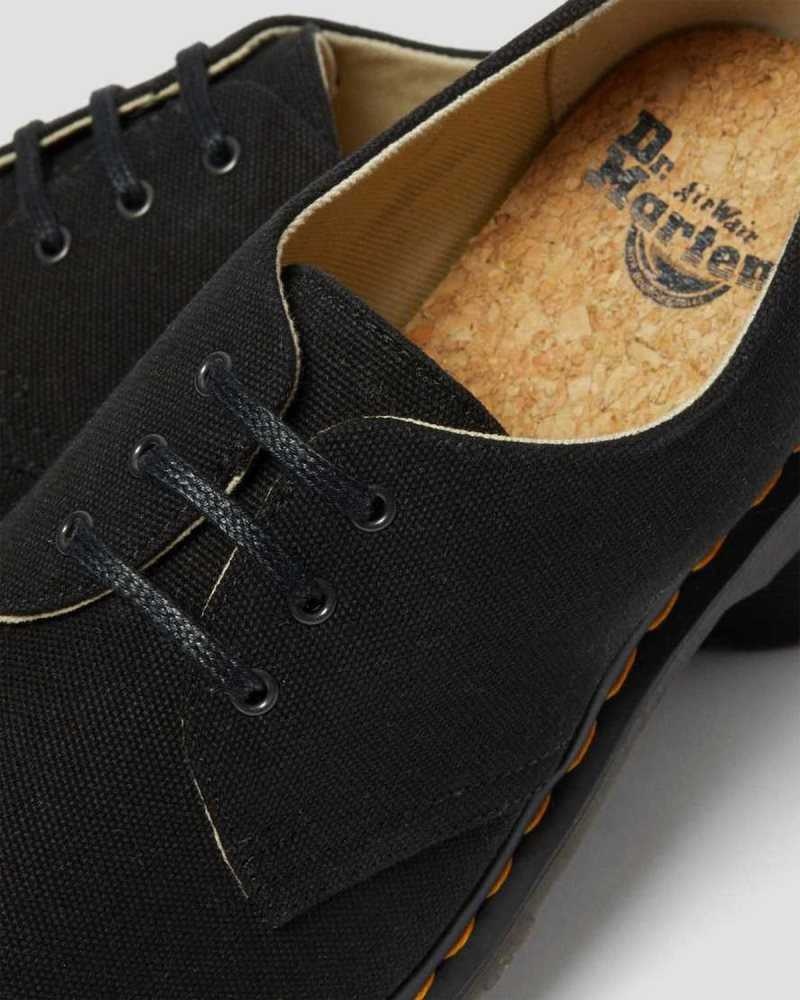 Dr Martens 1461 Canvas Oxford Shoes Black | 29TSDOZME