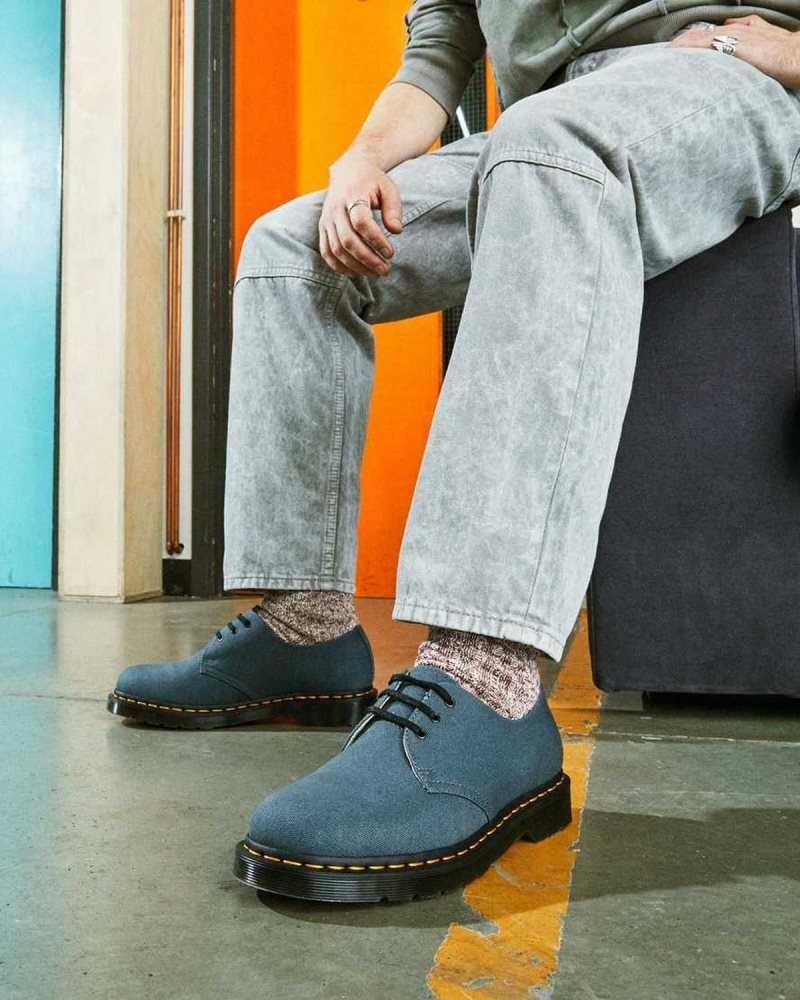 Dr Martens 1461 Canvas Oxford Shoes Grey | 60UGRTEQV