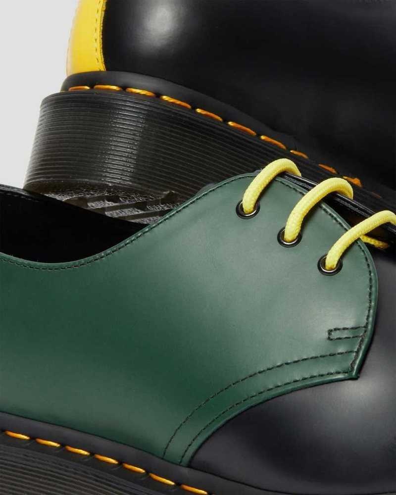 Dr Martens 1461 Contrast Smooth Leather Oxford Shoes Black | 08EKJRVXH