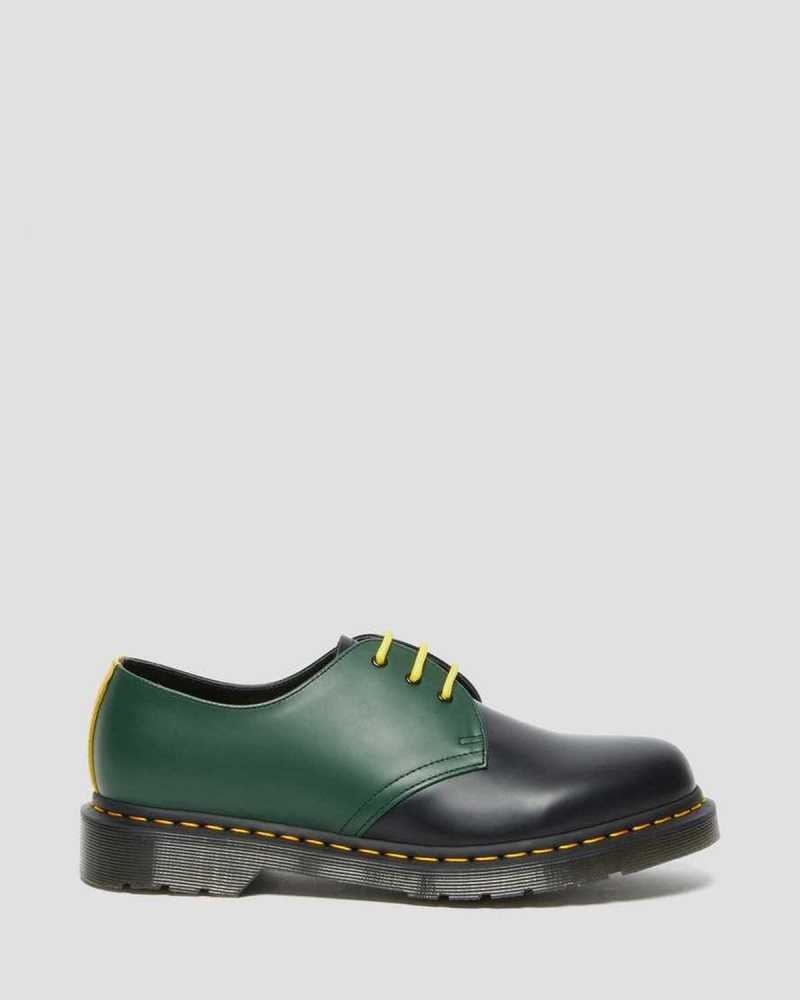 Dr Martens 1461 Contrast Smooth Leather Oxford Shoes Black | 08EKJRVXH