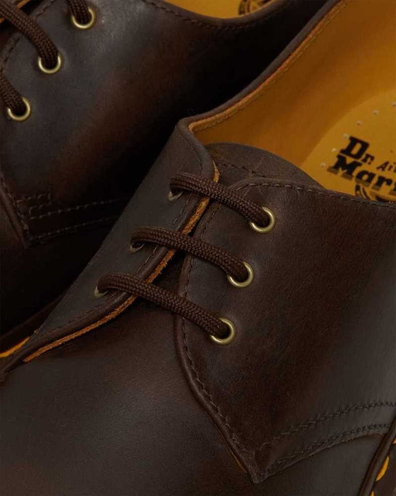 Dr Martens 1461 Crazy Horse Leather Oxford Shoes Brown | 84MYTUNFZ