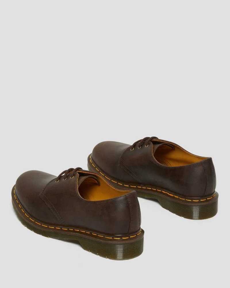 Dr Martens 1461 Crazy Horse Leather Oxford Shoes Brown | 84MYTUNFZ