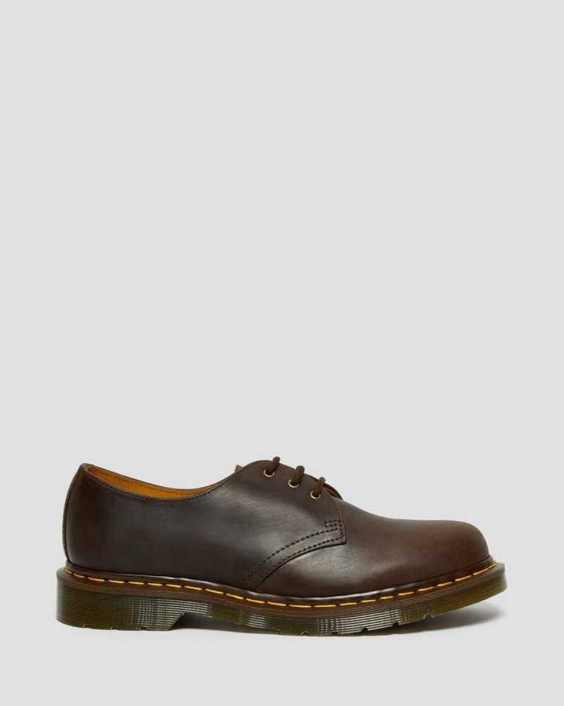 Dr Martens 1461 Crazy Horse Leather Oxford Shoes Brown | 84MYTUNFZ