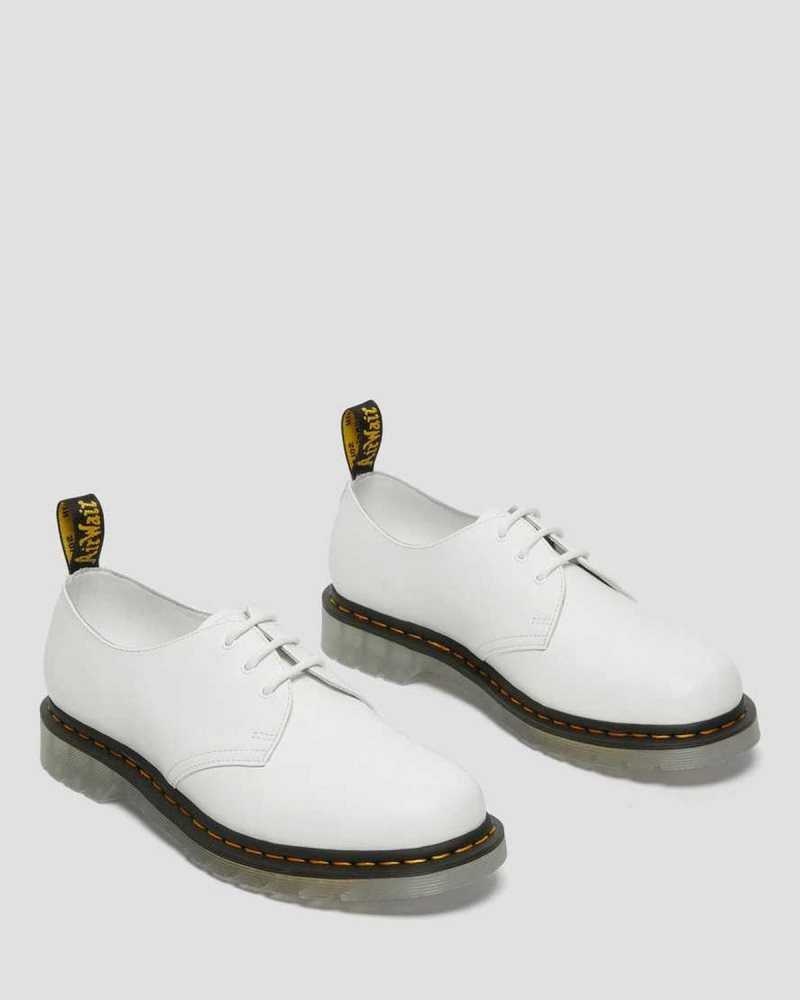 Dr Martens 1461 Iced Smooth Leather Oxford Shoes White | 69PJTSNGQ