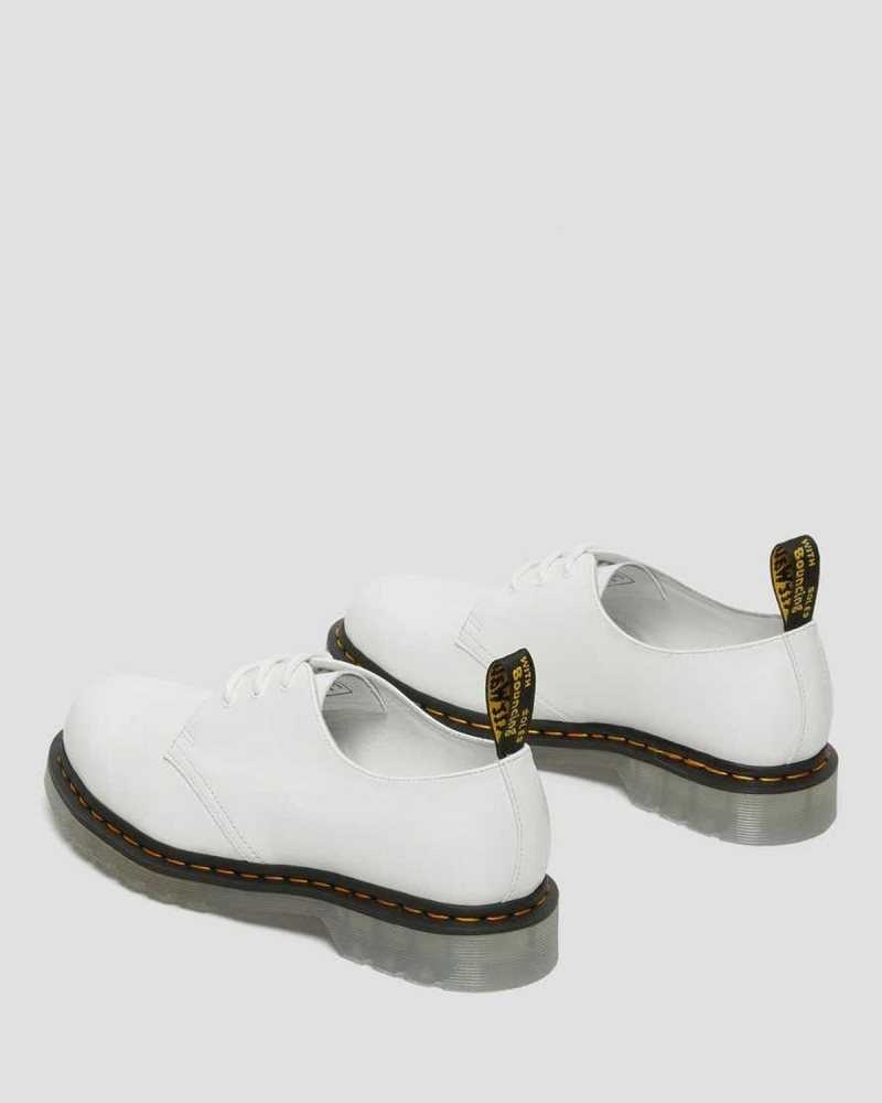 Dr Martens 1461 Iced Smooth Leather Oxford Shoes White | 69PJTSNGQ