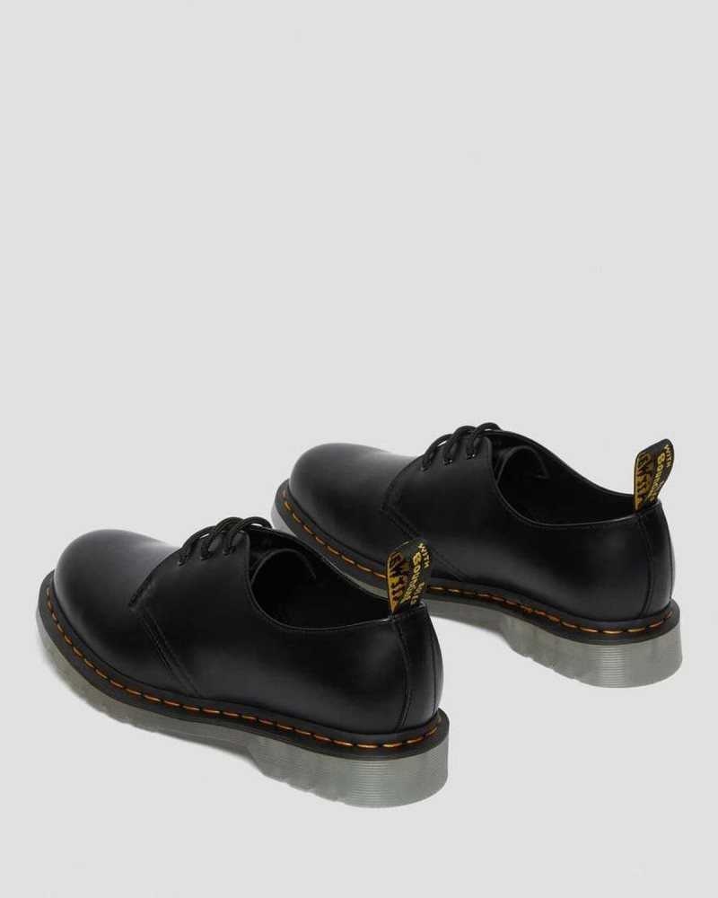 Dr Martens 1461 Iced Smooth Leather Oxford Shoes Black | 95PTIAWHK