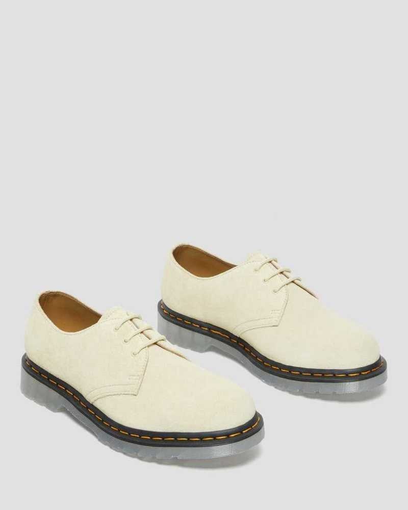 Dr Martens 1461 Iced Suede Oxford Shoes Cream | 23EVTMNAC