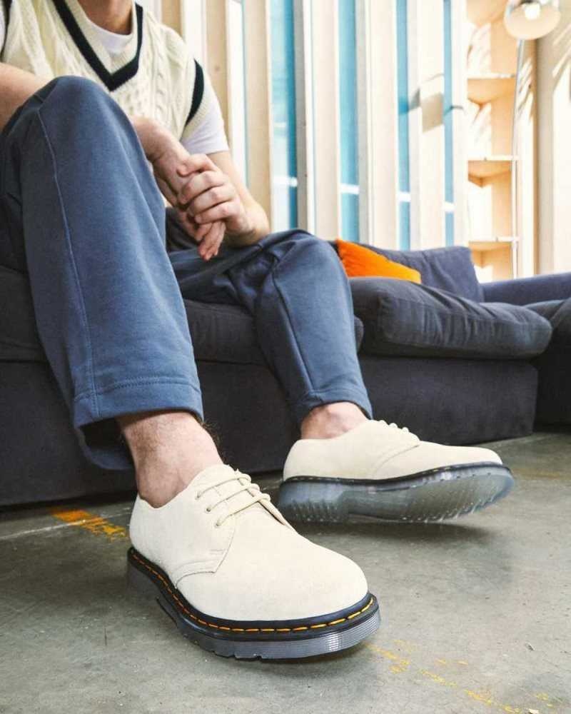 Dr Martens 1461 Iced Suede Oxford Shoes Cream | 18SKVEZWG