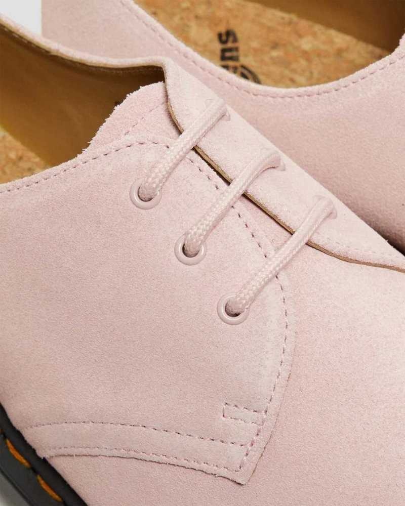 Dr Martens 1461 Iced Suede Oxford Shoes Pink | 98PNGUOLH