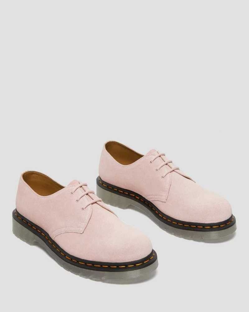 Dr Martens 1461 Iced Suede Oxford Shoes Pink | 98PNGUOLH