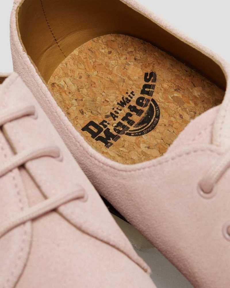 Dr Martens 1461 Iced Suede Oxford Shoes Pink | 98PNGUOLH