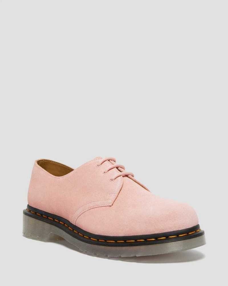 Dr Martens 1461 Iced Suede Oxford Shoes Pink | 98PNGUOLH