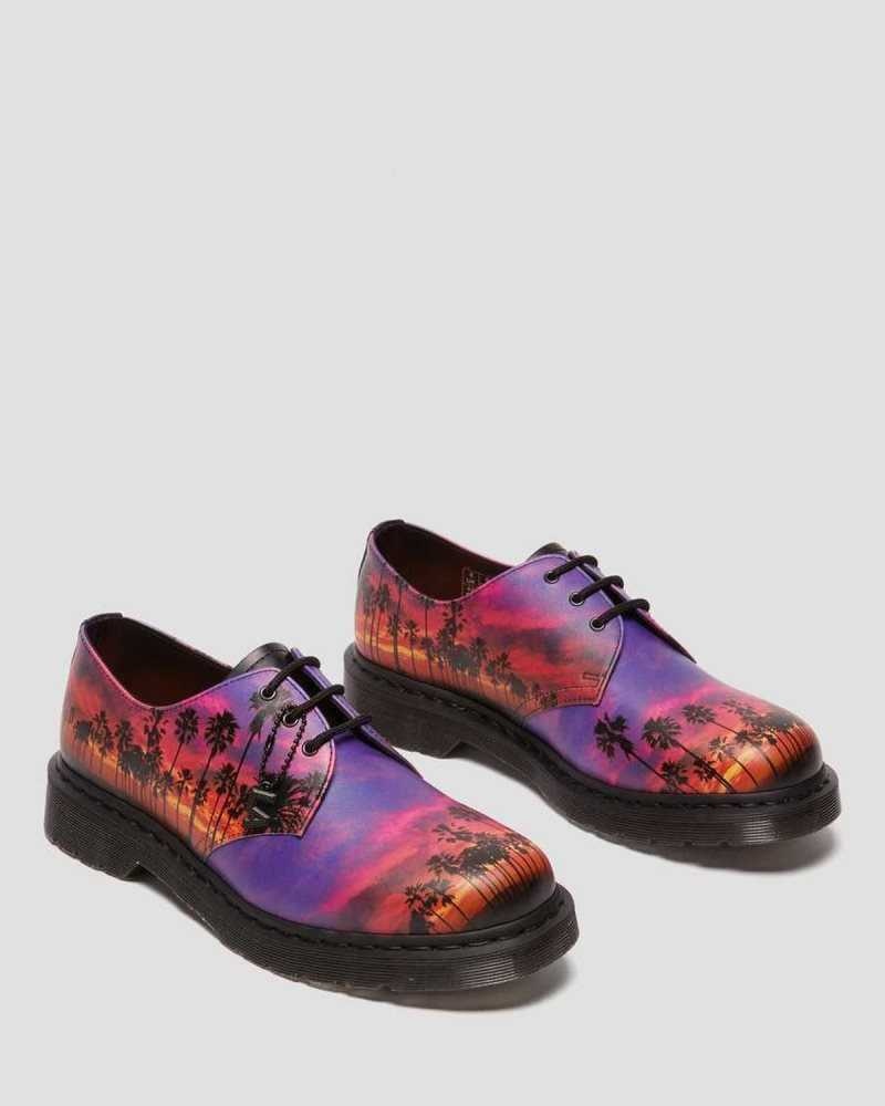 Dr Martens 1461 Los Angeles Leather Oxford Shoes Multicolor | 81RLYZMQJ