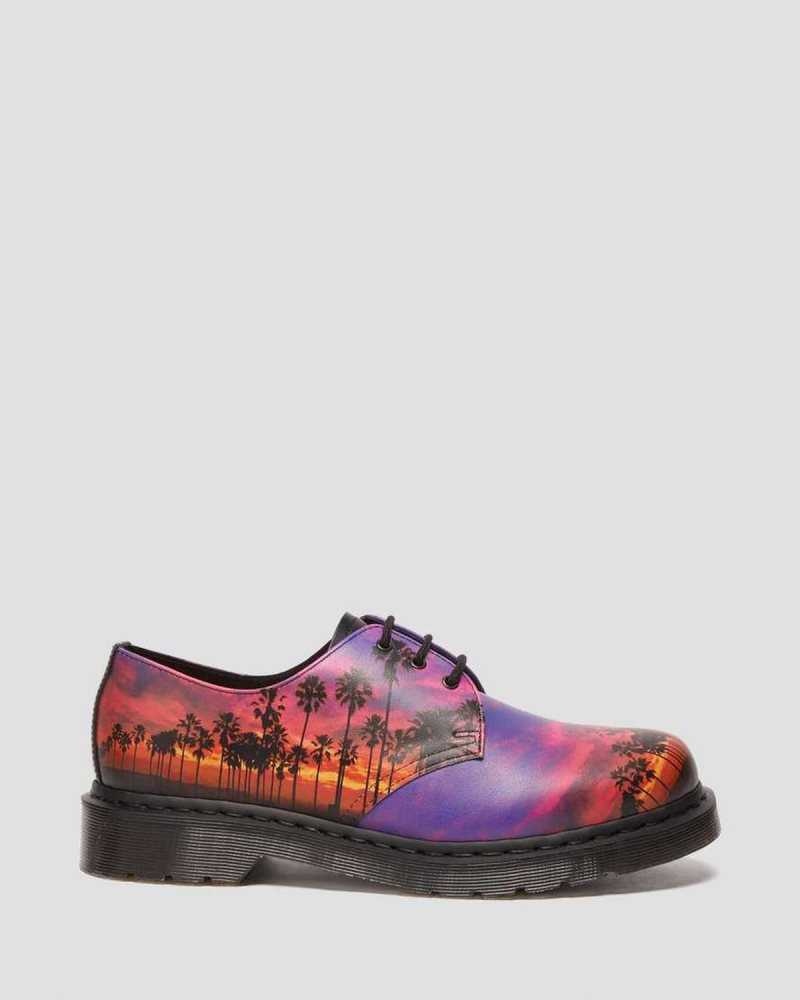 Dr Martens 1461 Los Angeles Leather Oxford Shoes Multicolor | 81RLYZMQJ