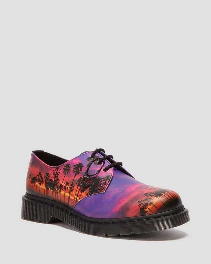 Dr Martens 1461 Los Angeles Leather Oxford Shoes Multicolor | 81RLYZMQJ