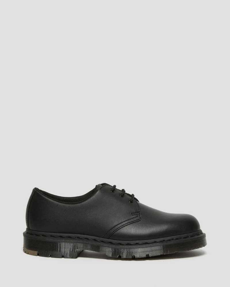 Dr Martens 1461 Mono Slip Resistant Oxford Shoes Black | 73BZTQXUW