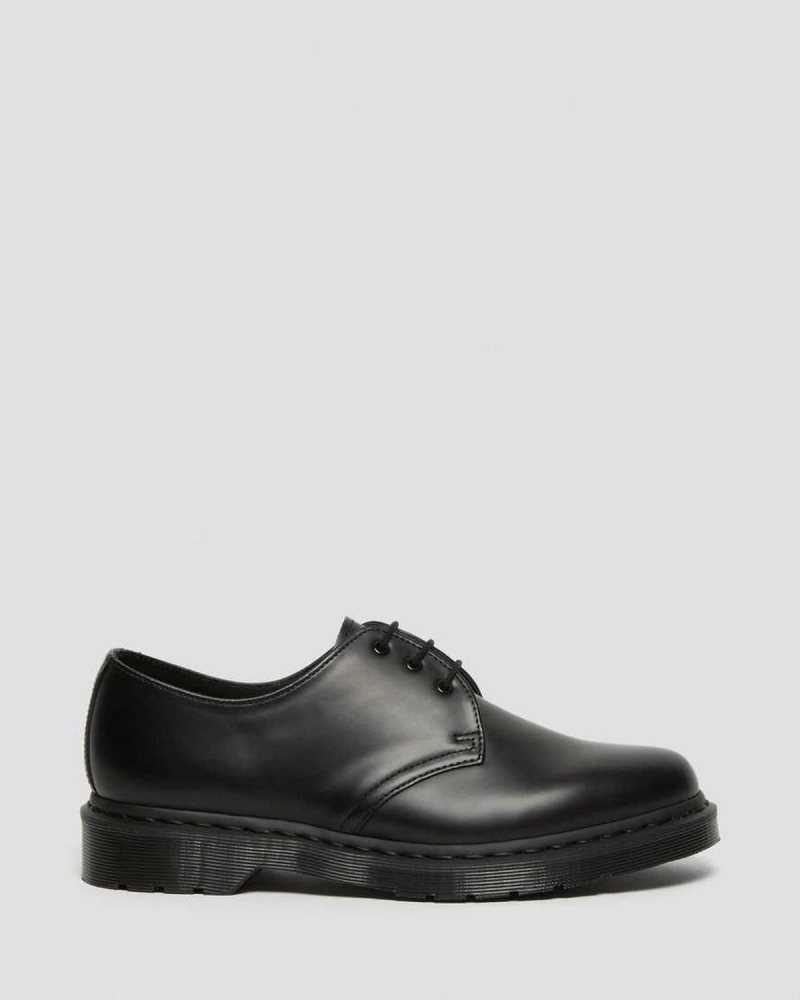 Dr Martens 1461 Mono Smooth Leather Oxford Shoes Black | 90CTWHXKO