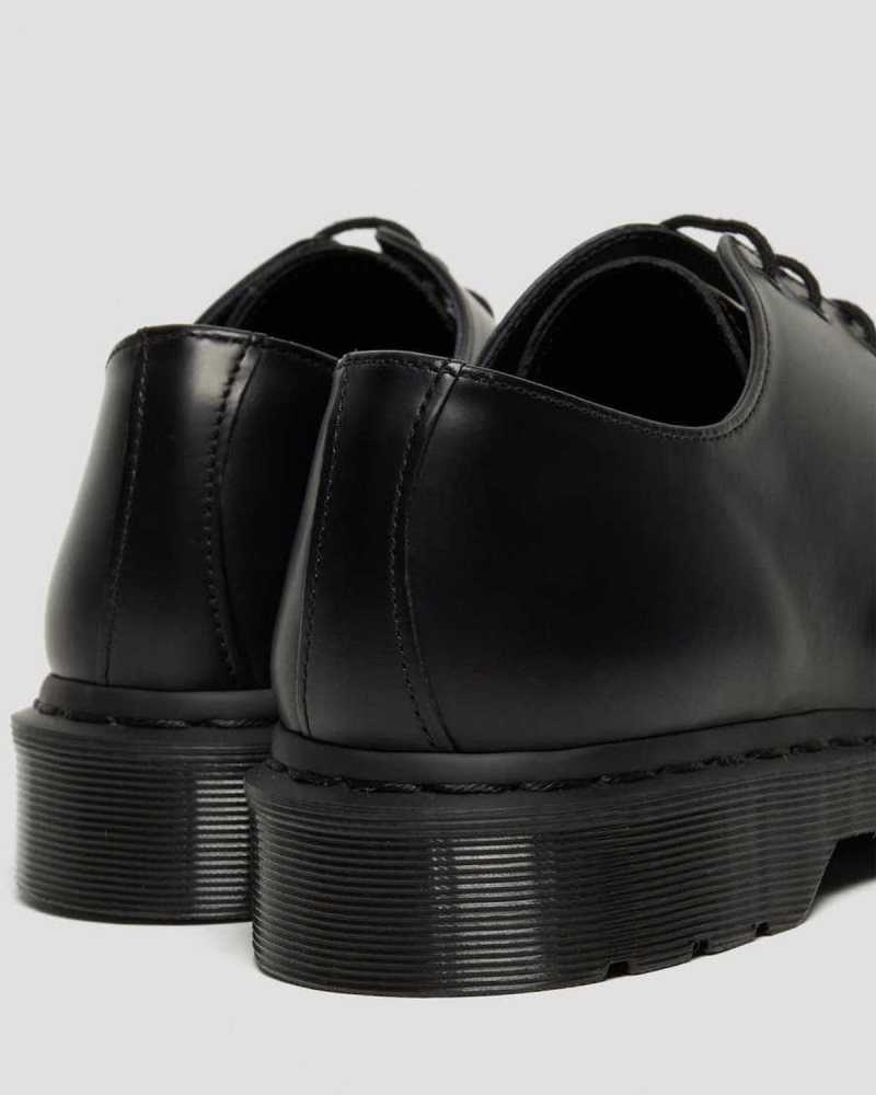 Dr Martens 1461 Mono Smooth Leather Oxford Shoes Black | 90CTWHXKO