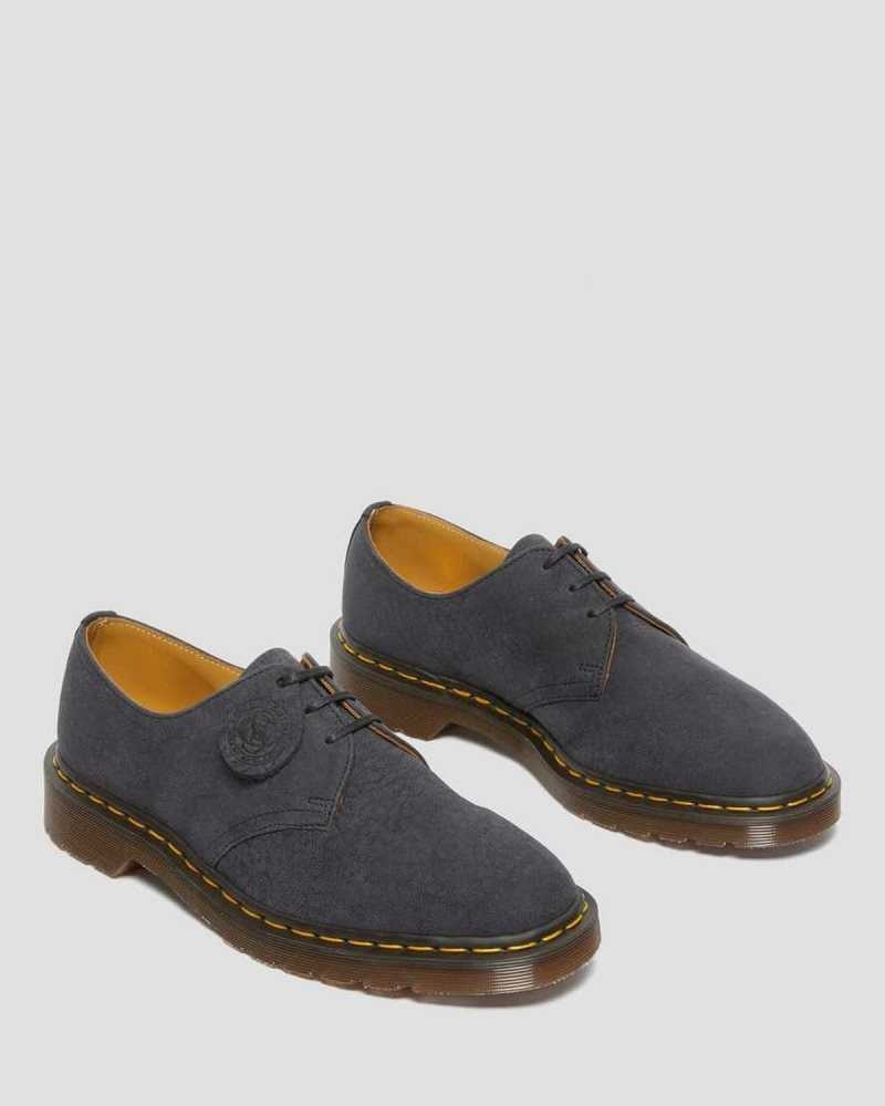 Dr Martens 1461 Nubuck Leather Oxford Shoes Black | 19SXTPFML