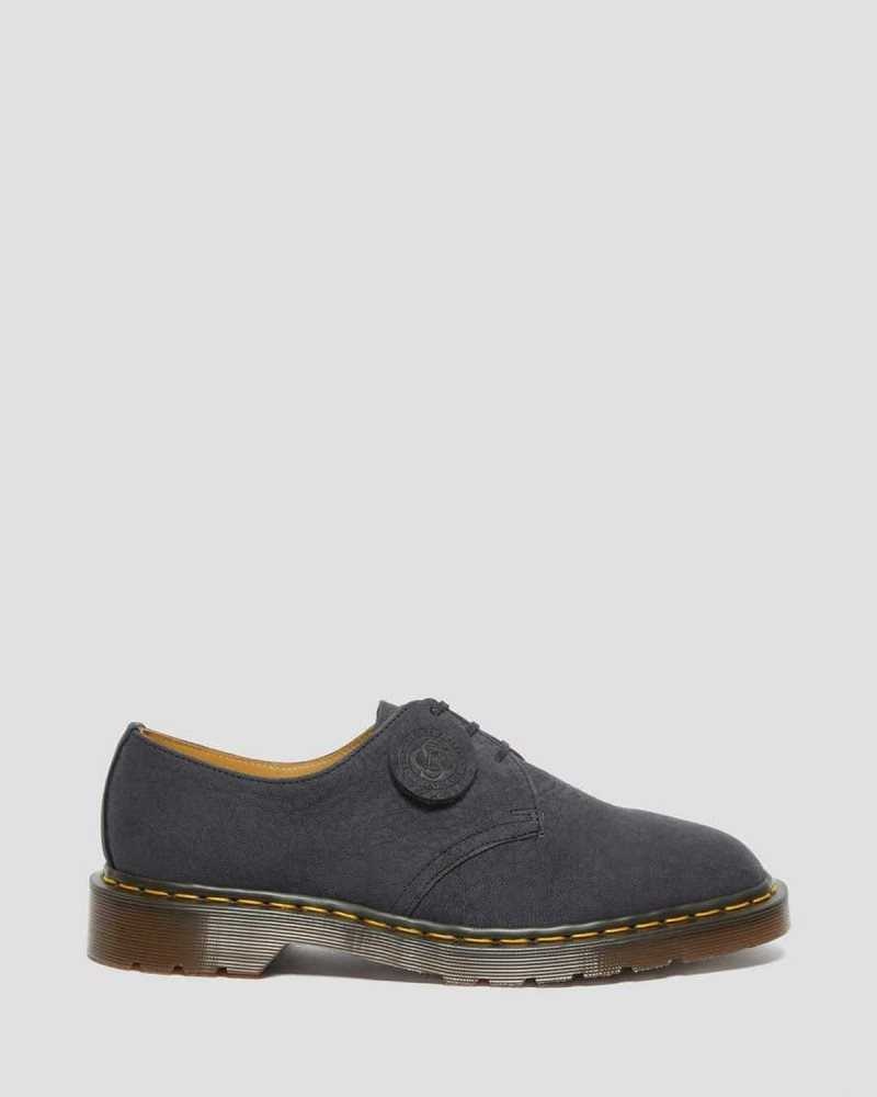 Dr Martens 1461 Nubuck Leather Oxford Shoes Black | 19SXTPFML