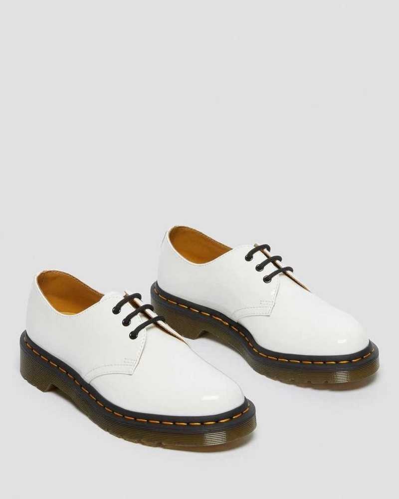 Dr Martens 1461 Patent Leather Oxford Shoes White | 20TZOIUCG