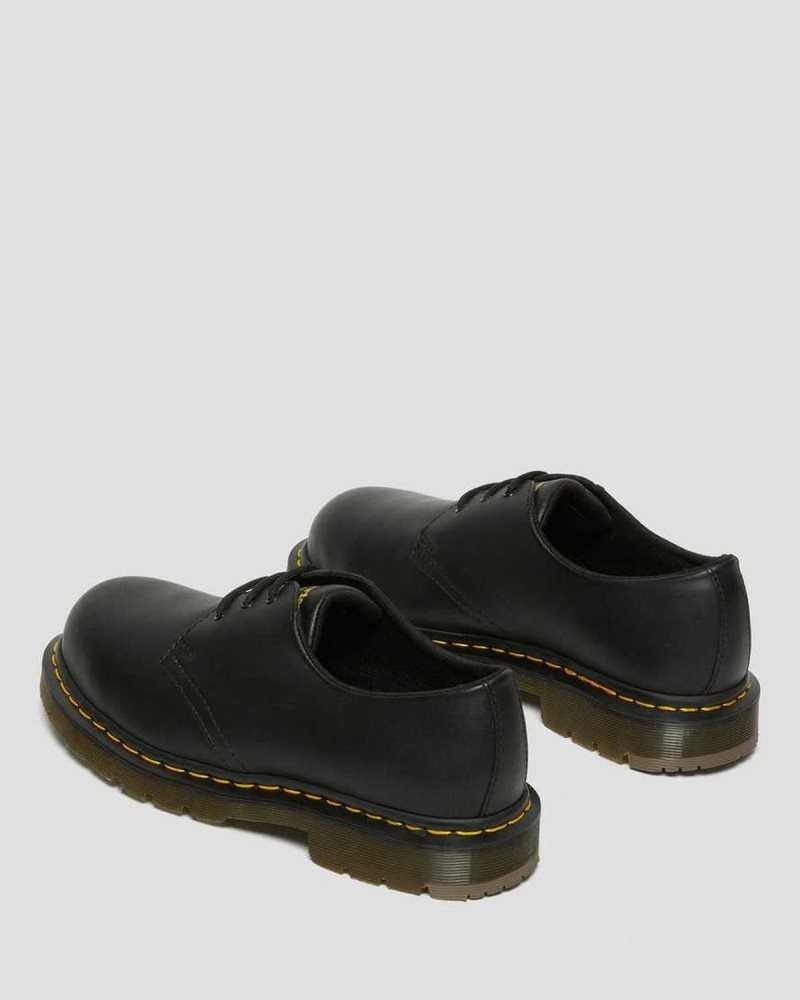 Dr Martens 1461 Slip Resistant Steel Toe Shoes Black | 16JPXOFIU