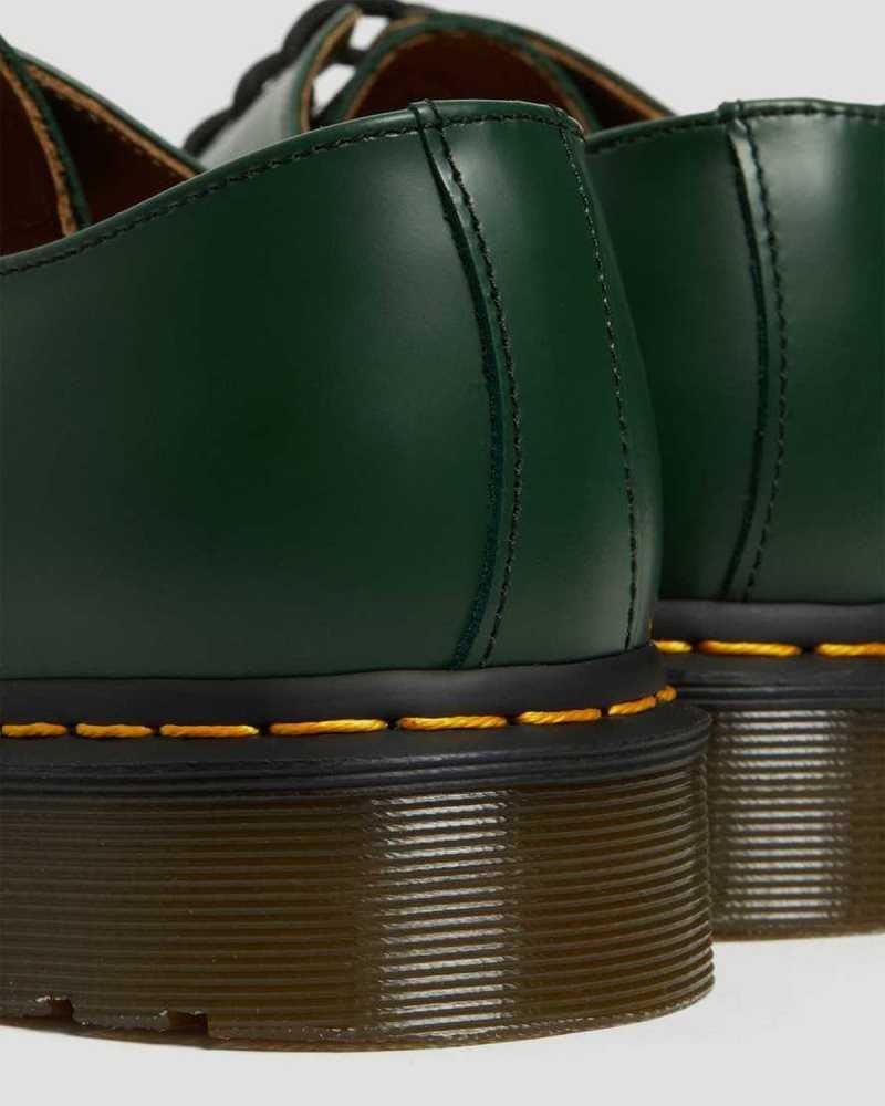 Dr Martens 1461 Smooth Leather Oxford Shoes Green | 21AVWGPRO