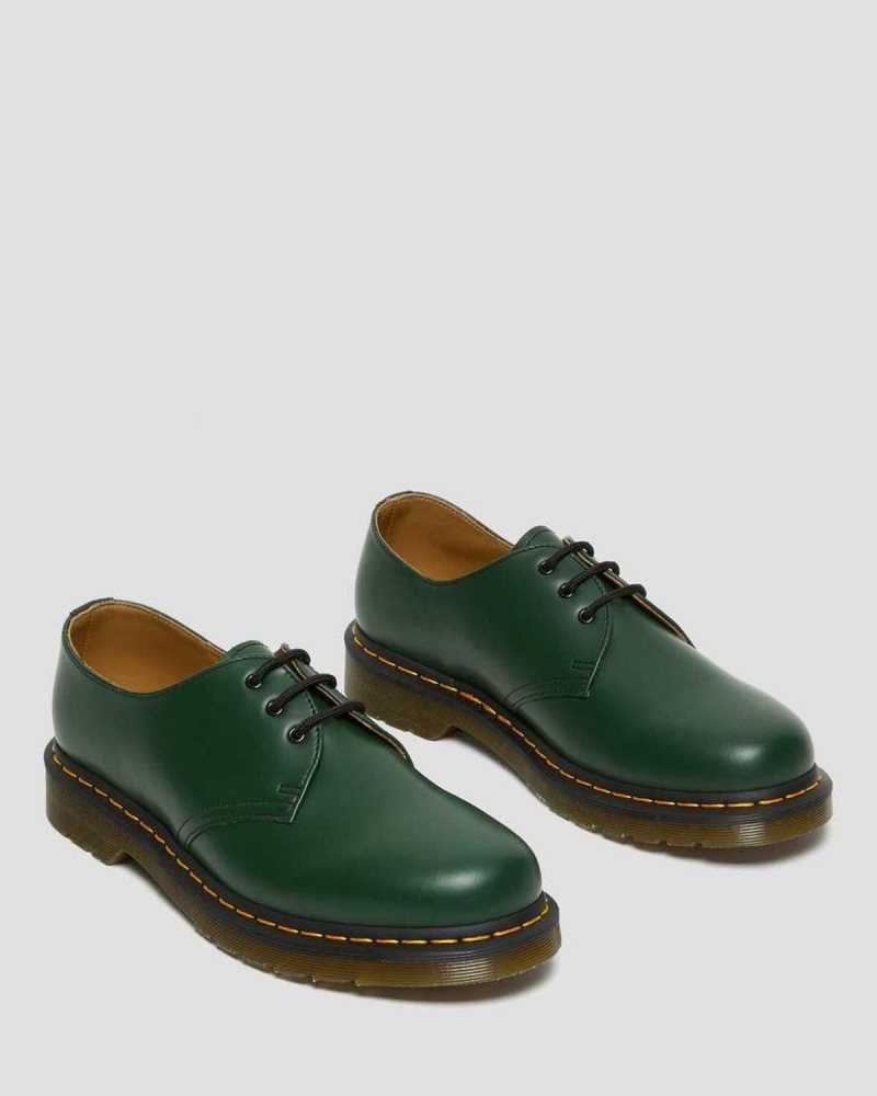 Dr Martens 1461 Smooth Leather Oxford Shoes Green | 21AVWGPRO