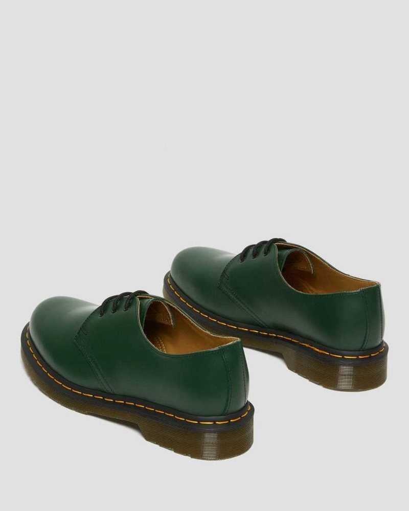 Dr Martens 1461 Smooth Leather Oxford Shoes Green | 21AVWGPRO