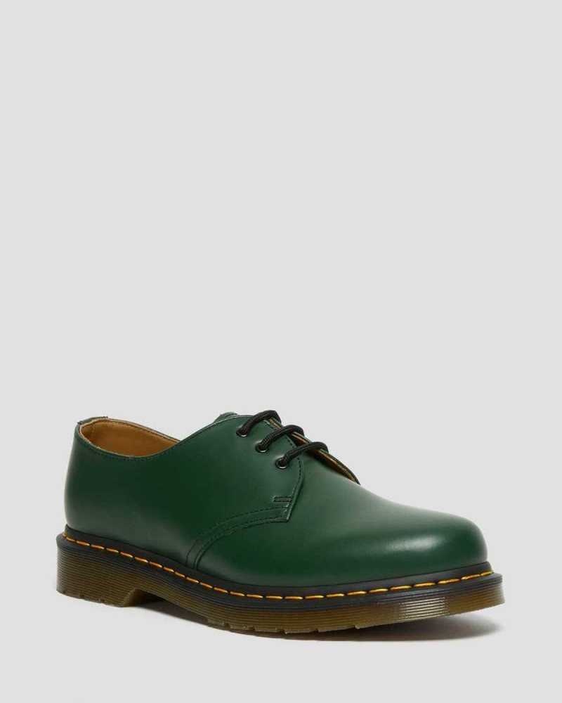 Dr Martens 1461 Smooth Leather Oxford Shoes Green | 21AVWGPRO