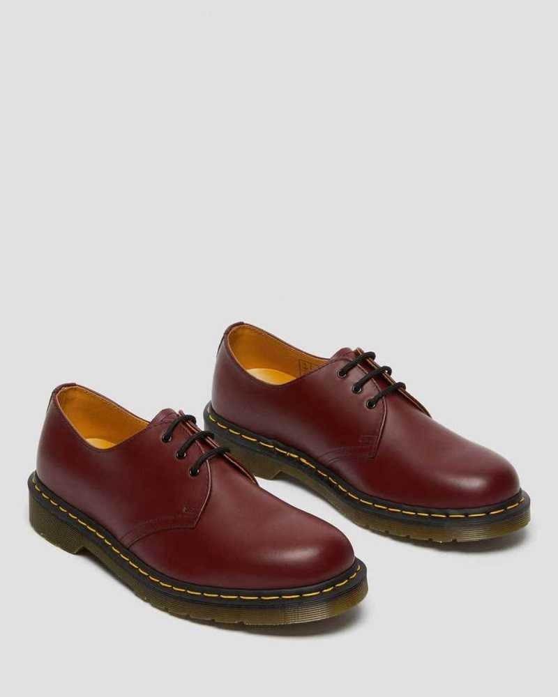 Dr Martens 1461 Smooth Leather Oxford Shoes Pink Red | 18TZSYFAG