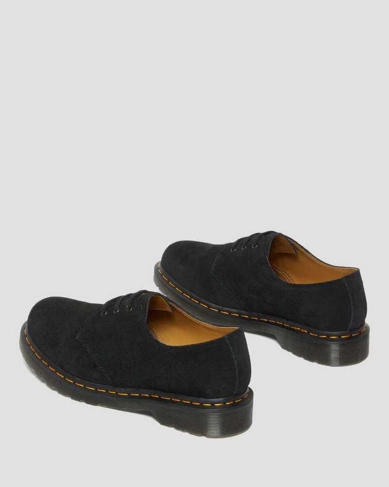 Dr Martens 1461 Suede Oxford Shoes Black | 18EQJHIKT