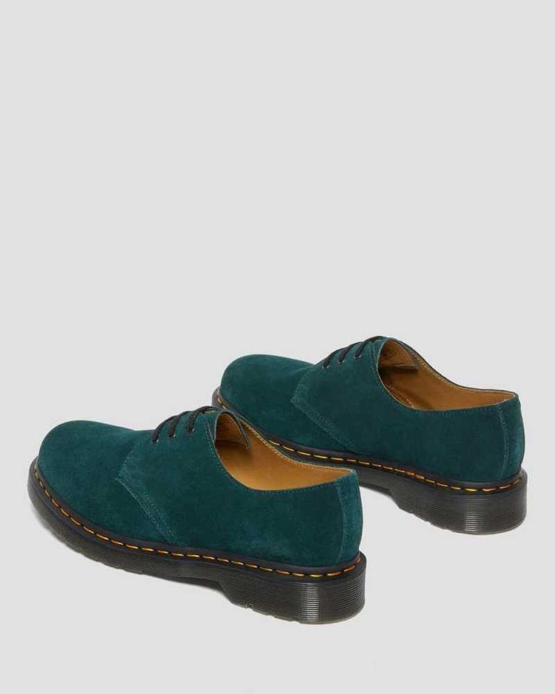 Dr Martens 1461 Suede Oxford Shoes Green | 07UWNZBQY