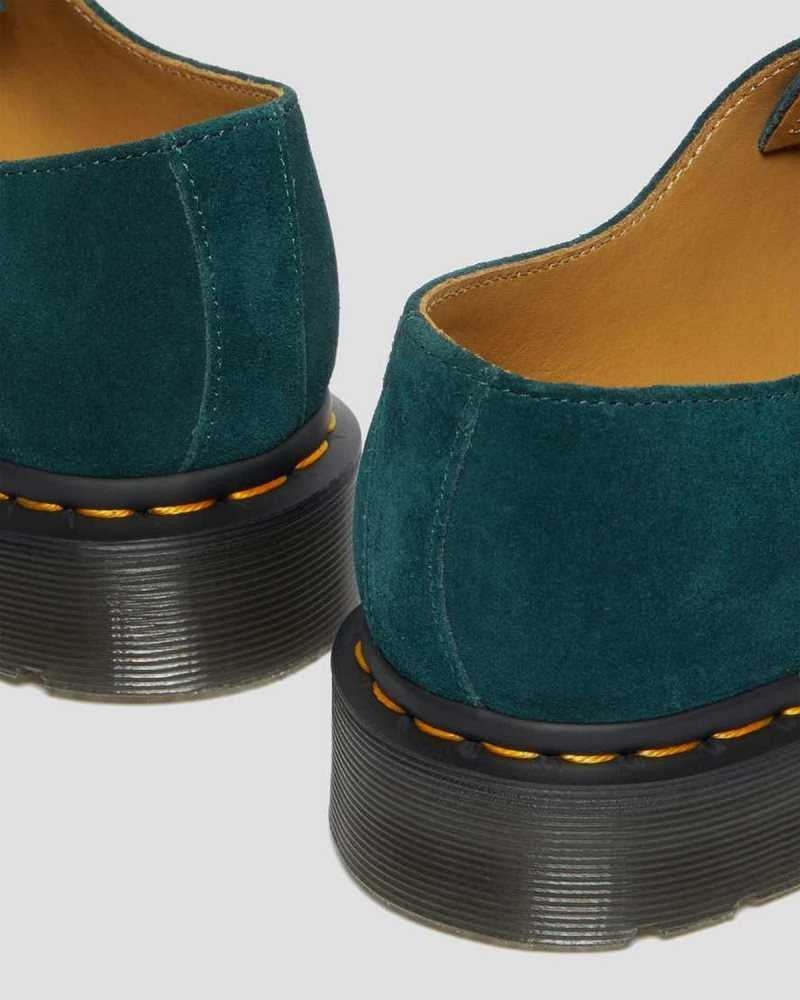 Dr Martens 1461 Suede Oxford Shoes Green | 07UWNZBQY