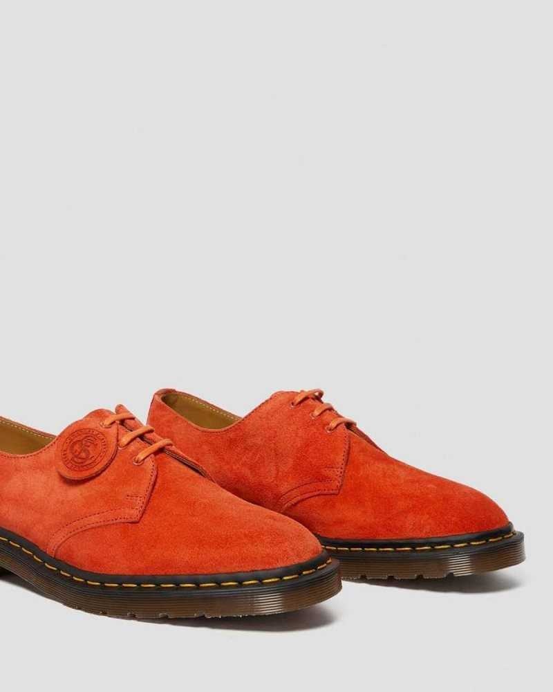 Dr Martens 1461 Suede Oxford Shoes Red | 16CAMIWUO