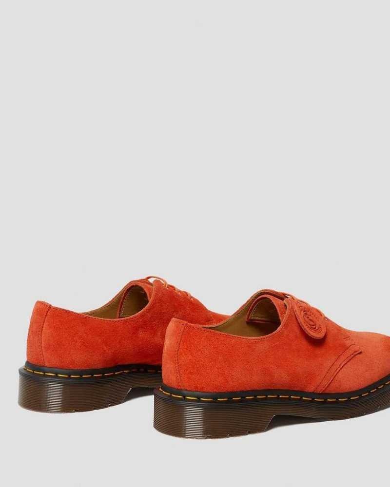 Dr Martens 1461 Suede Oxford Shoes Red | 16CAMIWUO