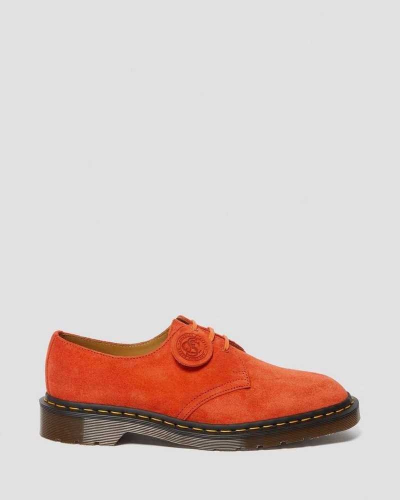 Dr Martens 1461 Suede Oxford Shoes Red | 16CAMIWUO