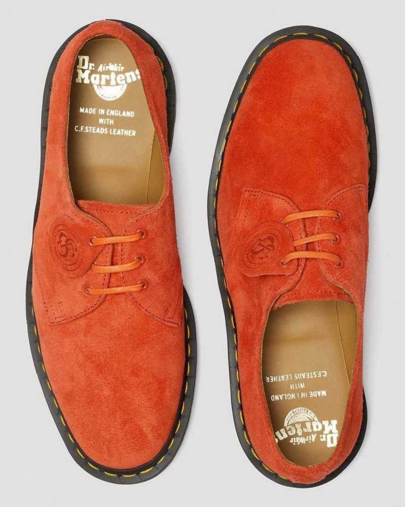 Dr Martens 1461 Suede Oxford Shoes Red | 16CAMIWUO