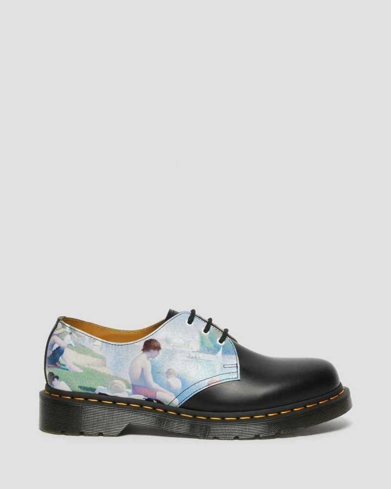 Dr Martens 1461 The National Gallery Seurat Oxford Shoes Black | 59GMBCSWZ