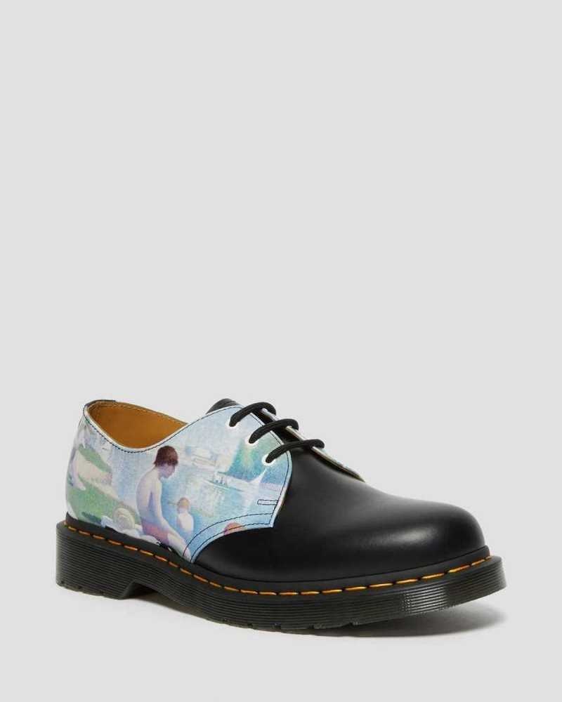 Dr Martens 1461 The National Gallery Seurat Oxford Shoes Black | 59GMBCSWZ