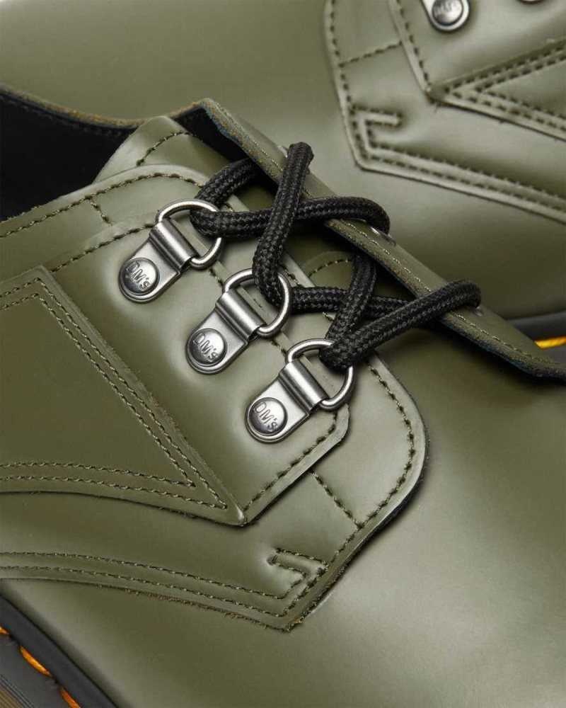 Dr Martens 1461 Verso Smooth Leather Oxford Shoes Green | 24HBJQZWG