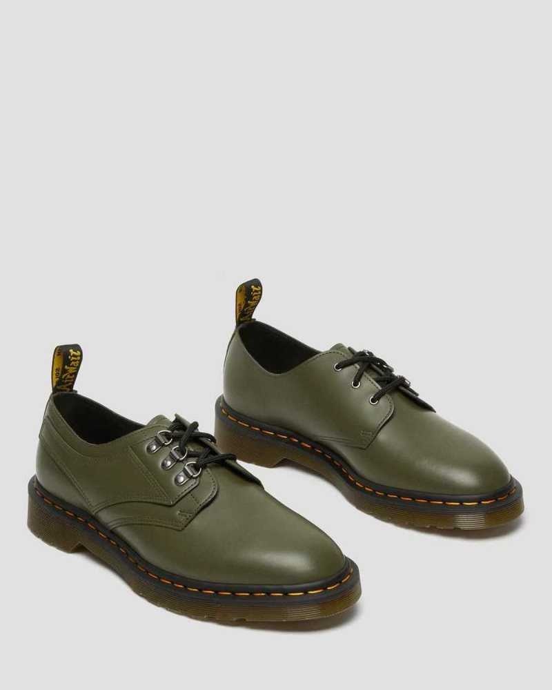 Dr Martens 1461 Verso Smooth Leather Oxford Shoes Green | 24HBJQZWG