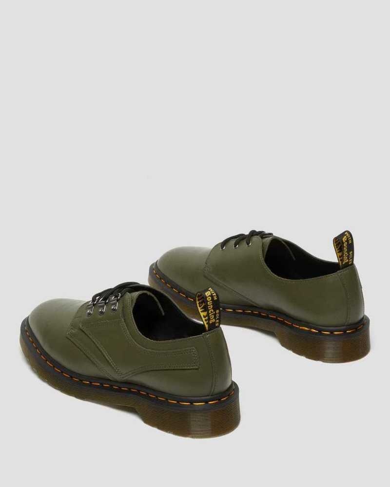 Dr Martens 1461 Verso Smooth Leather Oxford Shoes Green | 24HBJQZWG